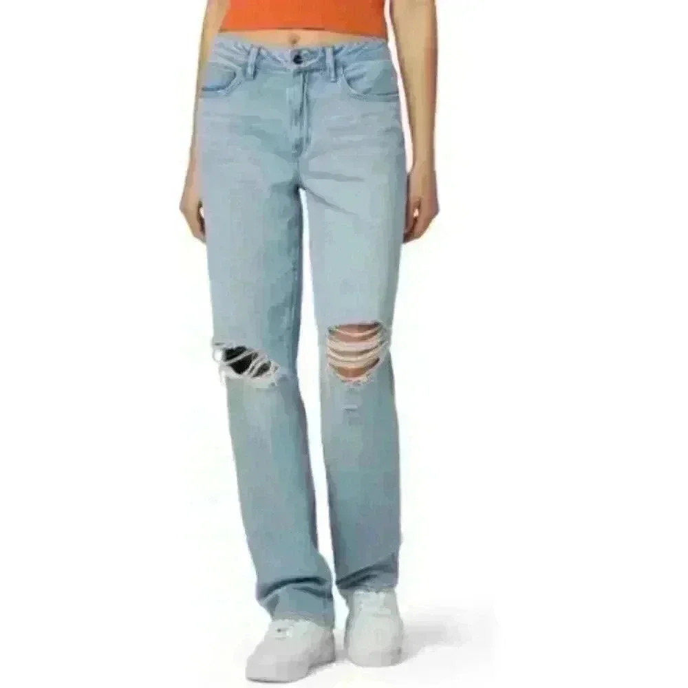 NWOT Favorite Daughter The Tommy Mid Rise Boyfriend Distressed Denim Jeans 29.